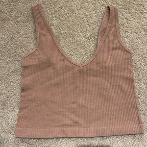 🔥5 for $10 Free People Ribbed Tank Top in Mauve